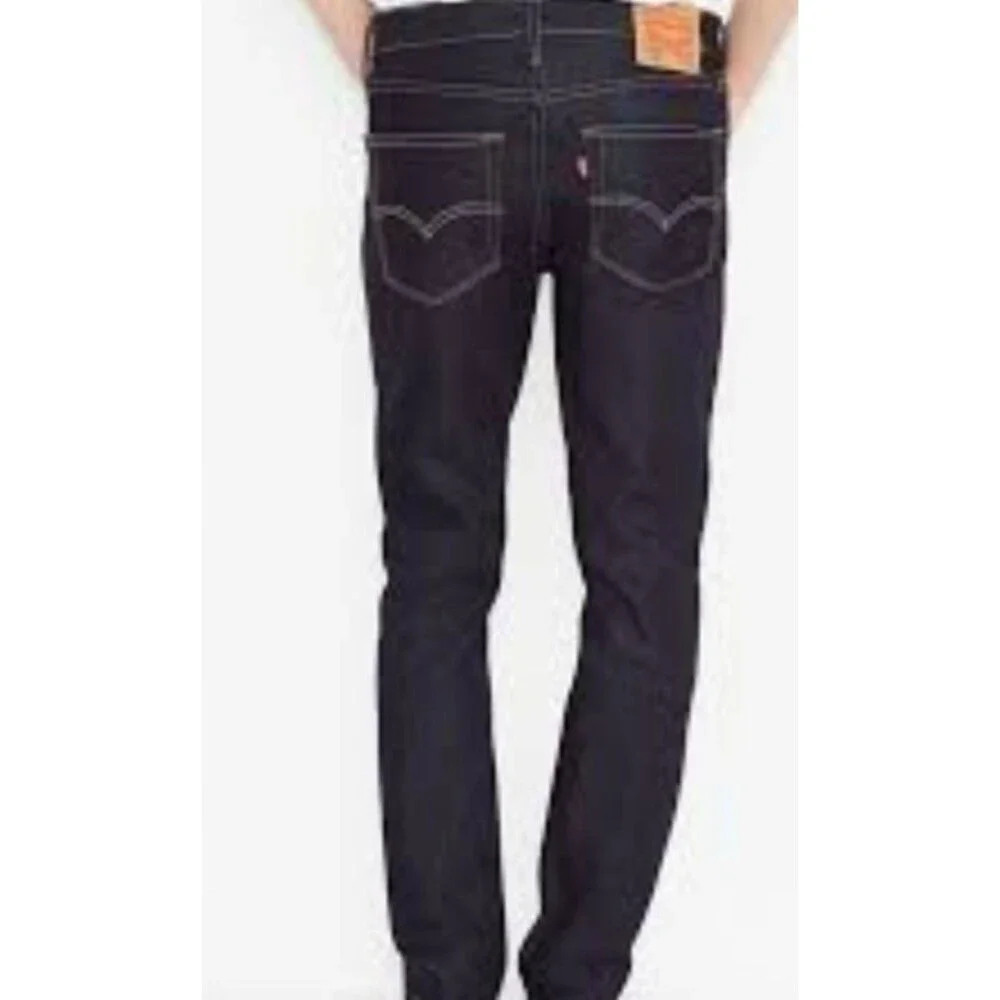 Levi’s Men’s 511 Slim Fit Straight Jeans Dark Hollow Stretch 38W x 32L 045111042